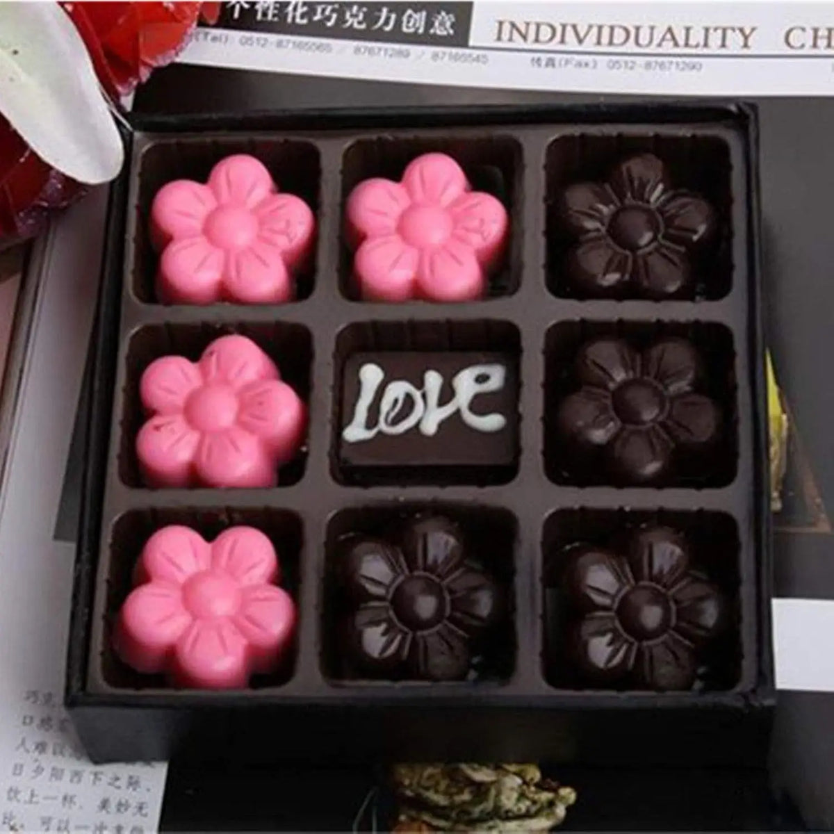 19332-4 mini flower chocolate molds