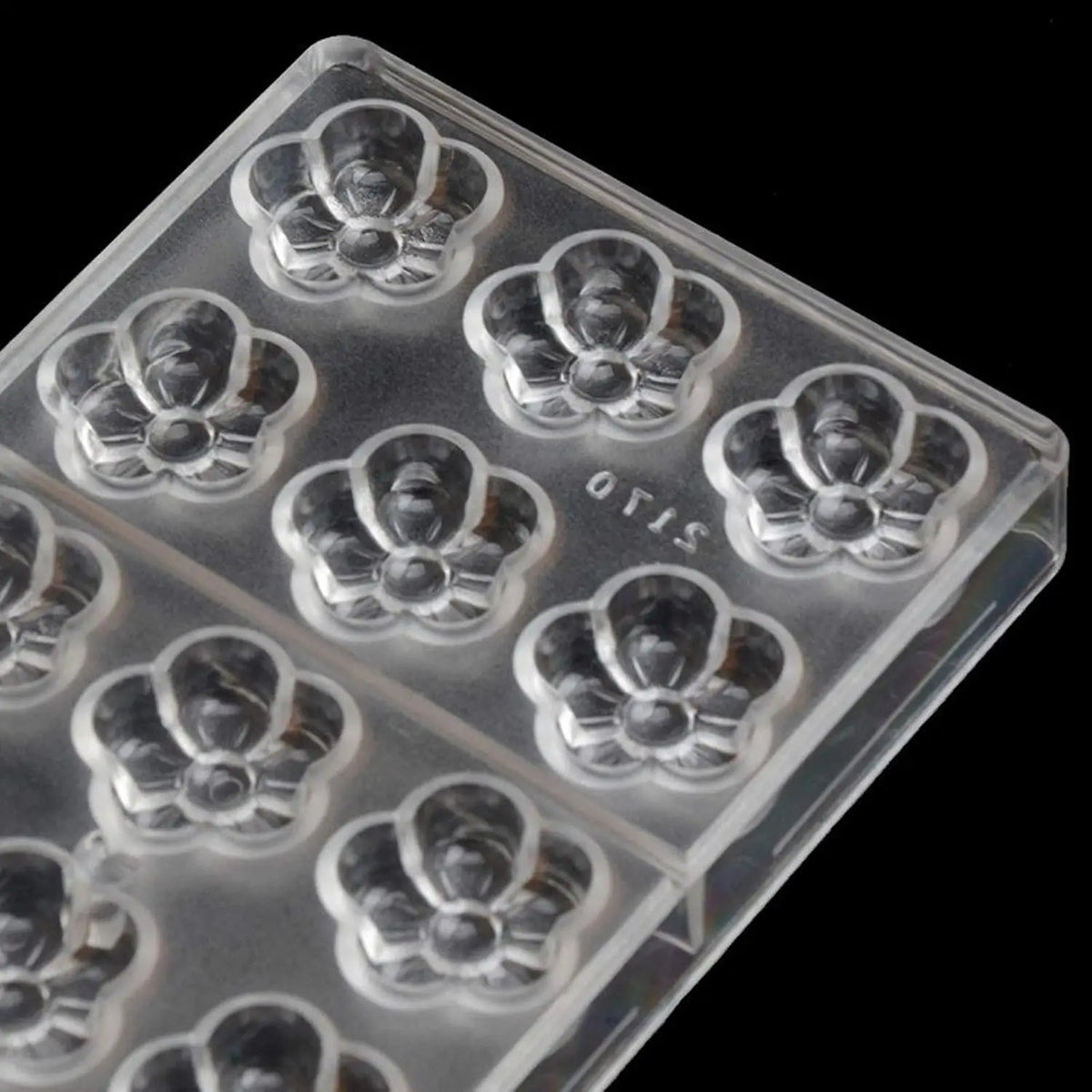 19332 / DIY Chocolate Molds Clear Hard Plastic Polycarbonate PC Mould Plum Shaped
