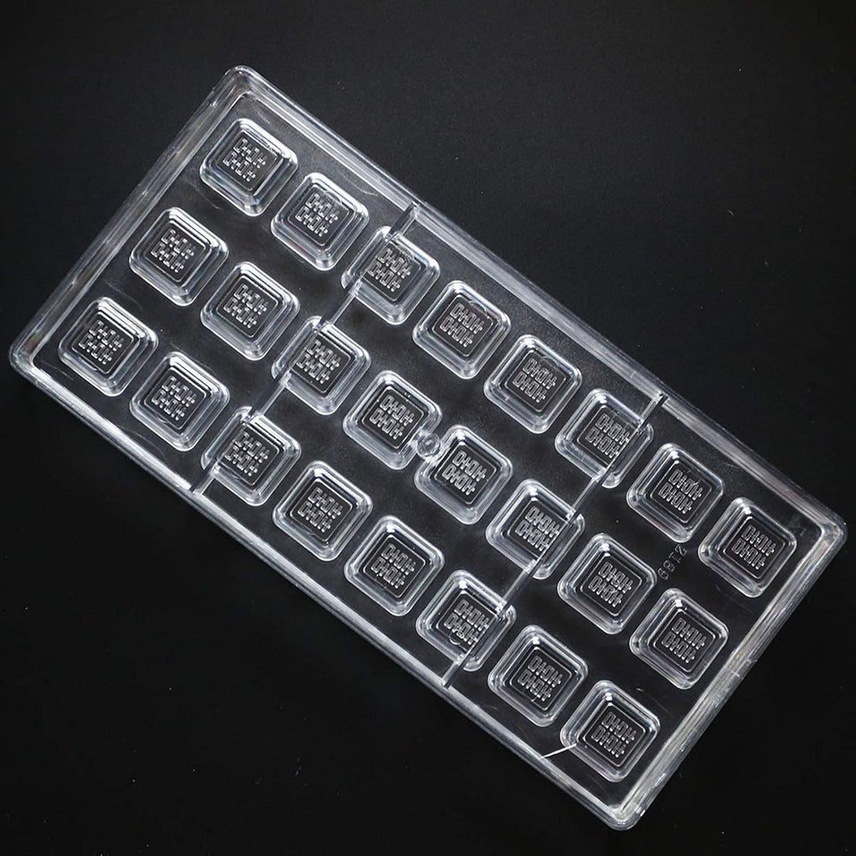 19334 / Chinese Double Happiness Square Chocolate Mold – 24 Cavity Diy Candy Mold