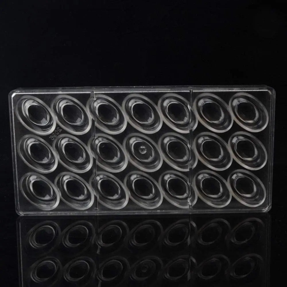 19342 / Professional Polycarbonate Chocolate Mold  3D Gold Ingot 21 Cavity Candy Mold For New Year