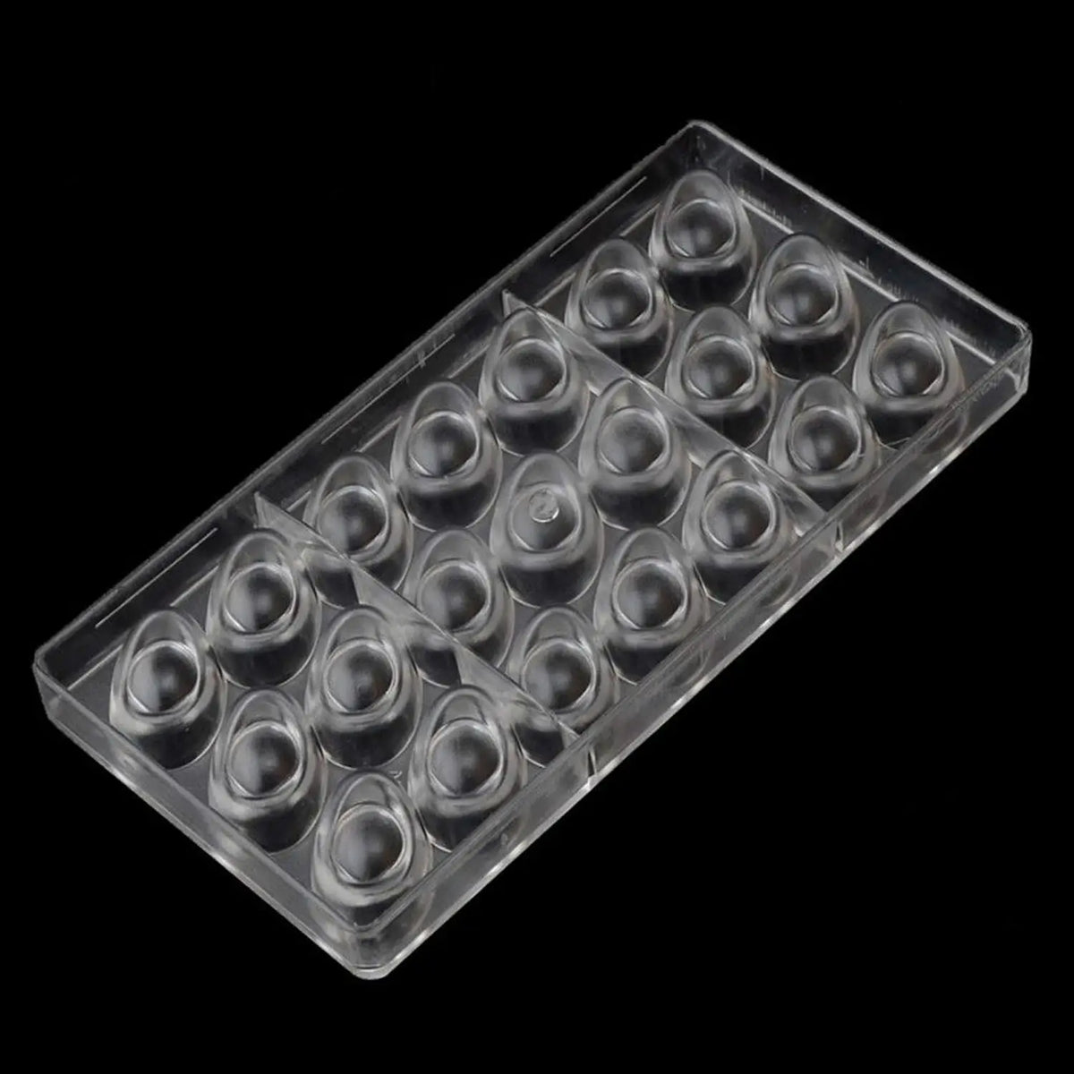 19342 / Professional Polycarbonate Chocolate Mold  3D Gold Ingot 21 Cavity Candy Mold For New Year