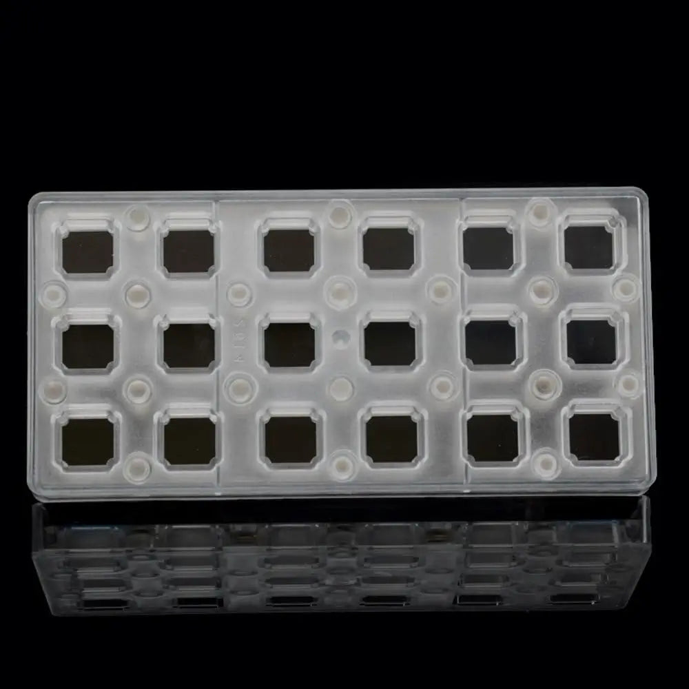 19346 / Square DIY Chocolate Transfer Sheet Custom Molds Magnetic Polycarbonate Mould