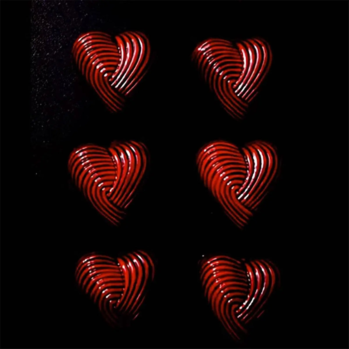 19358 / Small Plastic Heart Mold Thread Heart Shaped For Mother's Day 21 Cavities