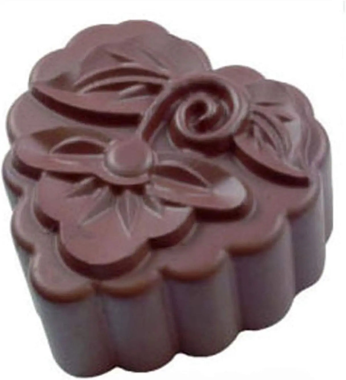19361 / 10-Cavity Floral Flower Chocolate Mold – DIY Candy Molds