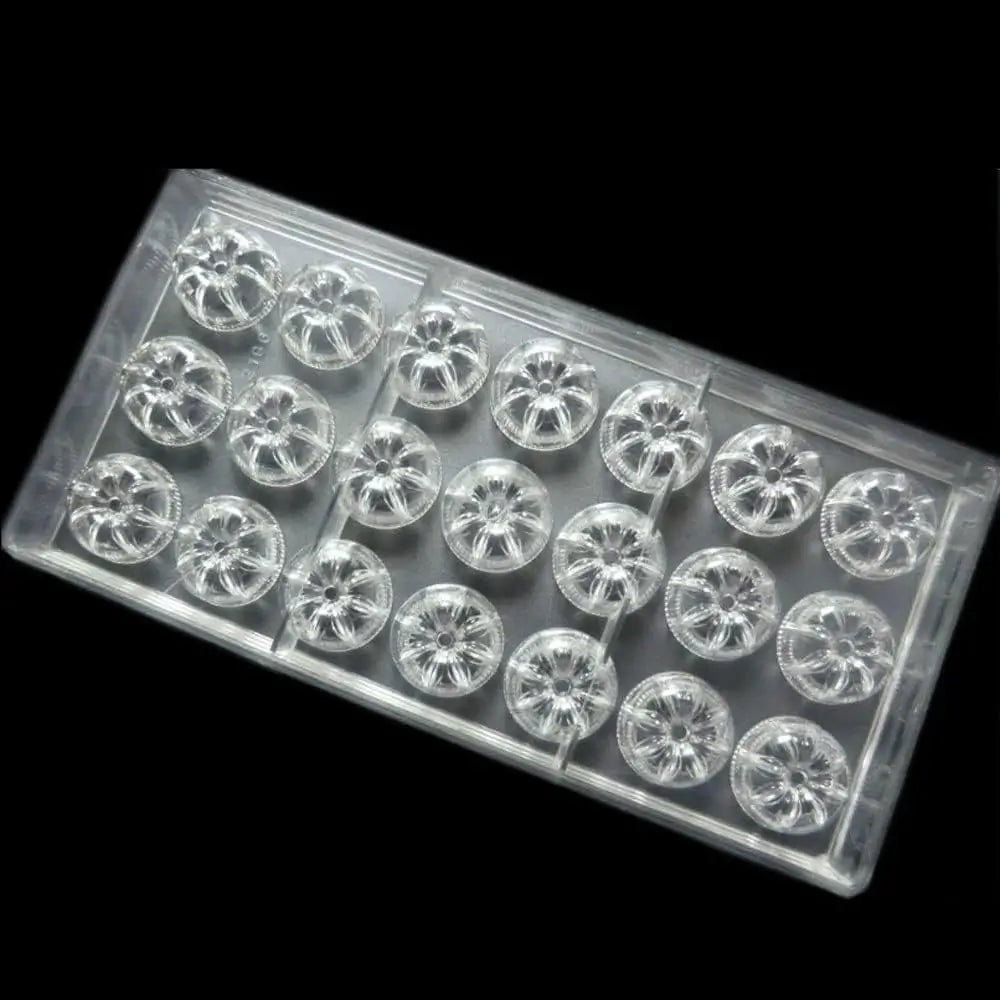 19365 / Small Fluted Round Chocolate Mold - 21 Cavity DIY Candy Mold