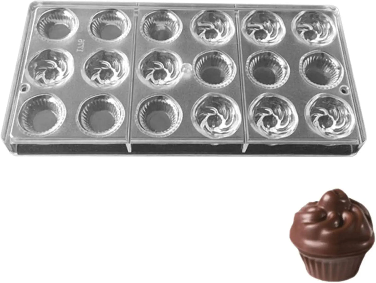 19390 / Ice Cream Polycarbonate Chocolate Mold Mould Clear Hard Chocolate Maker Professional Candy Jelly Mould Cake Decoration Mold