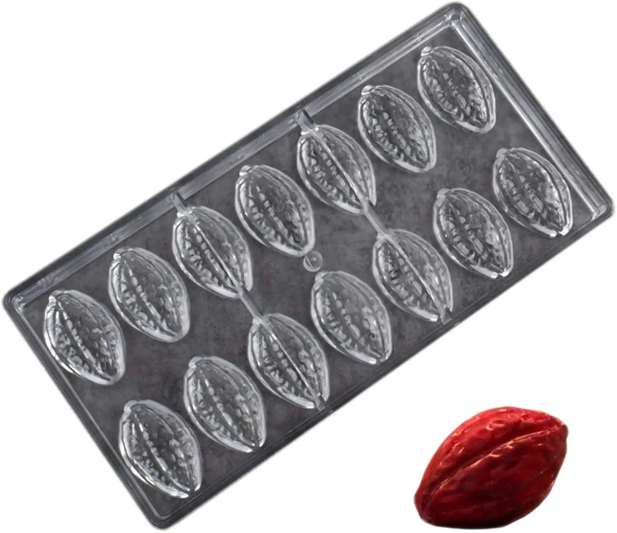 19391 / Cocoa Fruit Polycarbonate Chocolate Mold Mould Clear Hard Chocolate Maker Professional Candy Jelly Mould Cake Decoration Mold
