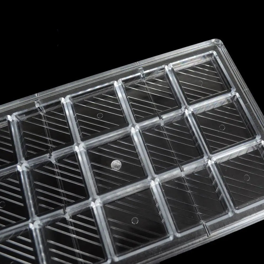 19396 / Geometric Chocolate Molds 15 Cavities Pastry Molds Chocolates Square