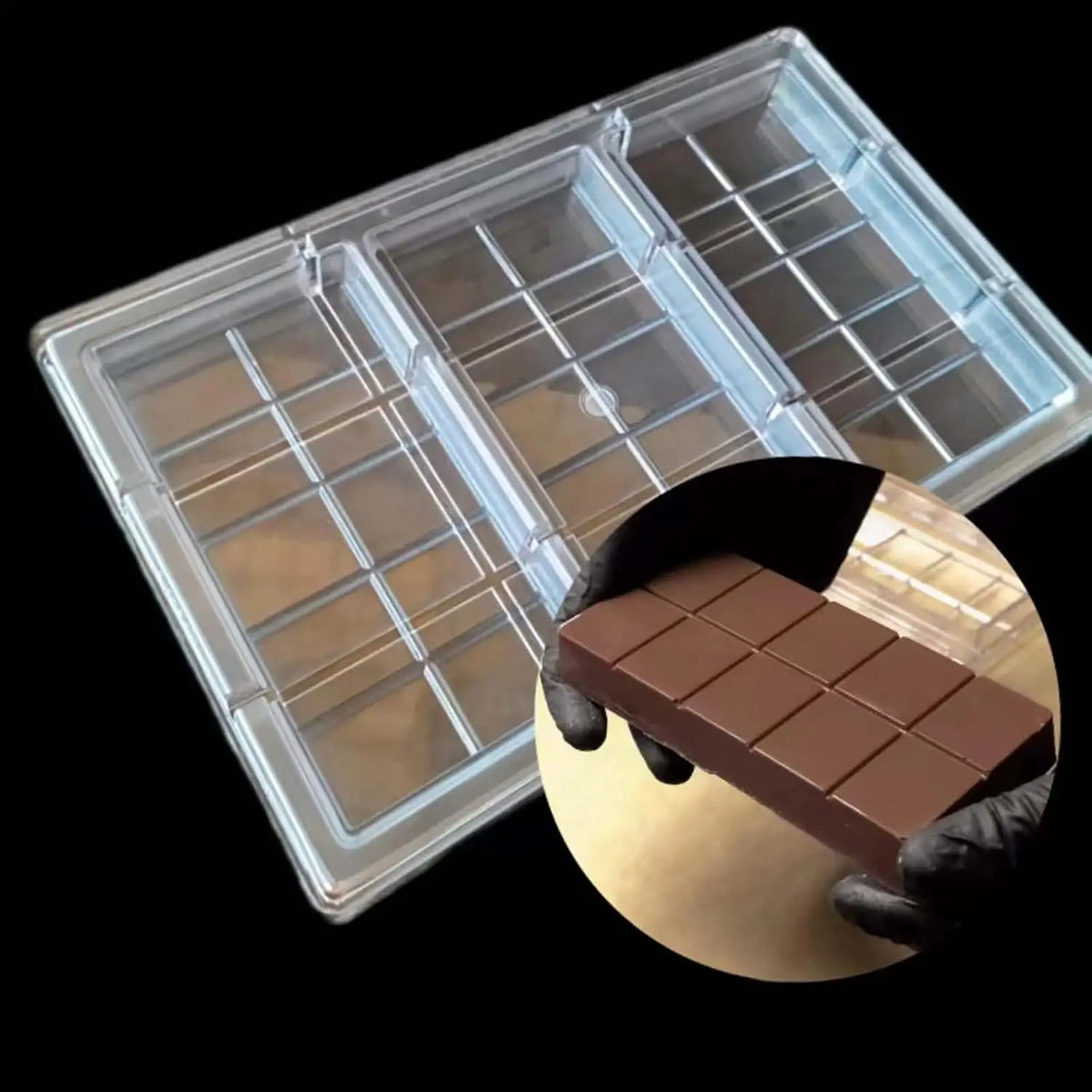 19416-2 chocolate bar mould polycarbonate