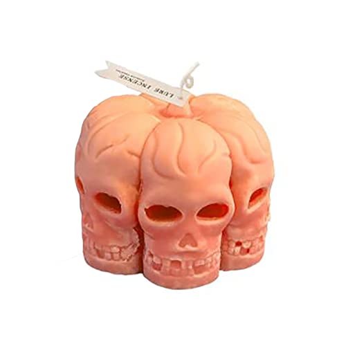 Grainrain 3D Candle Mould Halloween Skull DIY Craft Silicon Soap Mold Handmade Wax Resin Mould