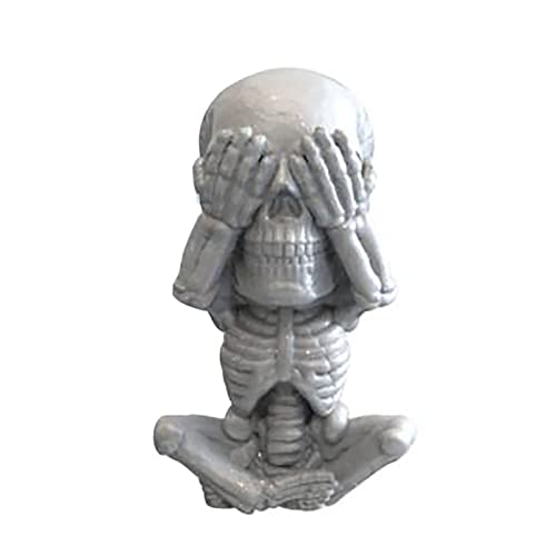 Grainrain 3D Candle Mould Halloween Skull DIY Craft Silicon Soap Mold Handmade Wax Resin Mould