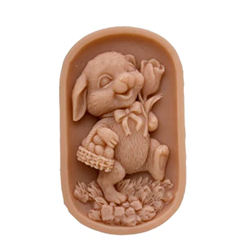 Flower Silicone Soap Mold Rectangle Silicon Molds Craft Soap Form for Soap Bar Making