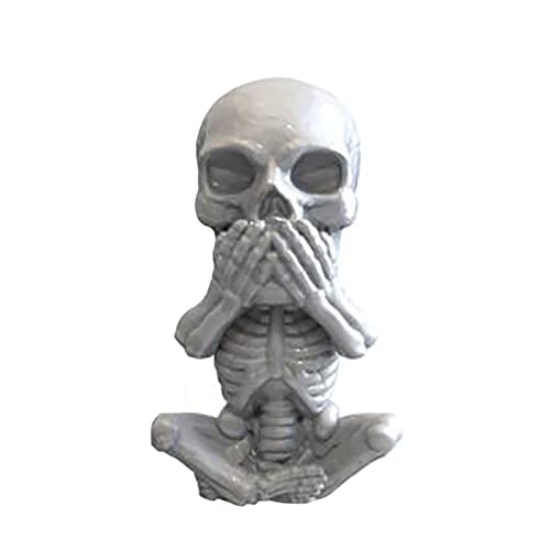 Grainrain 3D Candle Mould Halloween Skull DIY Craft Silicon Soap Mold Handmade Wax Resin Mould