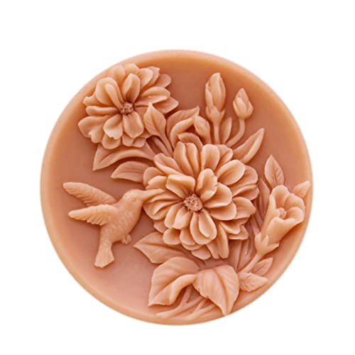 Flower Silicone Soap Mold Rectangle Silicon Molds Craft Soap Form for Soap Bar Making