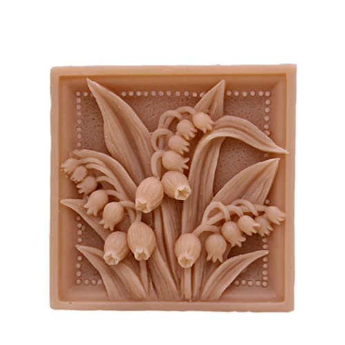 Flower Silicone Soap Mold Rectangle Silicon Molds Craft Soap Form for Soap Bar Making