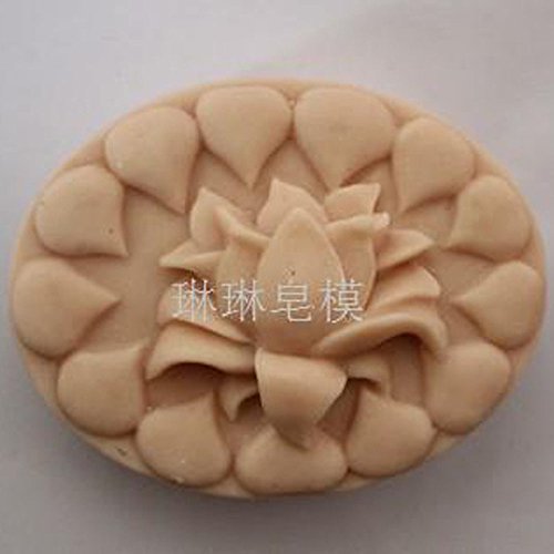 Square Flower Soap Making Molds DIY Craft Art Handmade Flexible Soap Mold Silicone Soap Mould Soap
