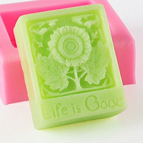Molde de silicona blanco con forma de flor de orquídea para jabón, moldes para hacer jabón, manualidades, arte, molde de jabón flexible hecho a mano.