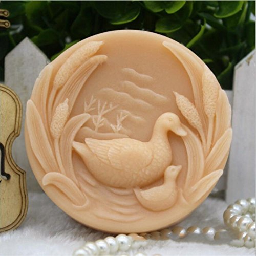 Grainrain Silicone Soap Mold Bird Rabbit Soap Silicone Mold Soap Bar Mold DIY Craft Molds Handmade Soap Candle Resin Mold