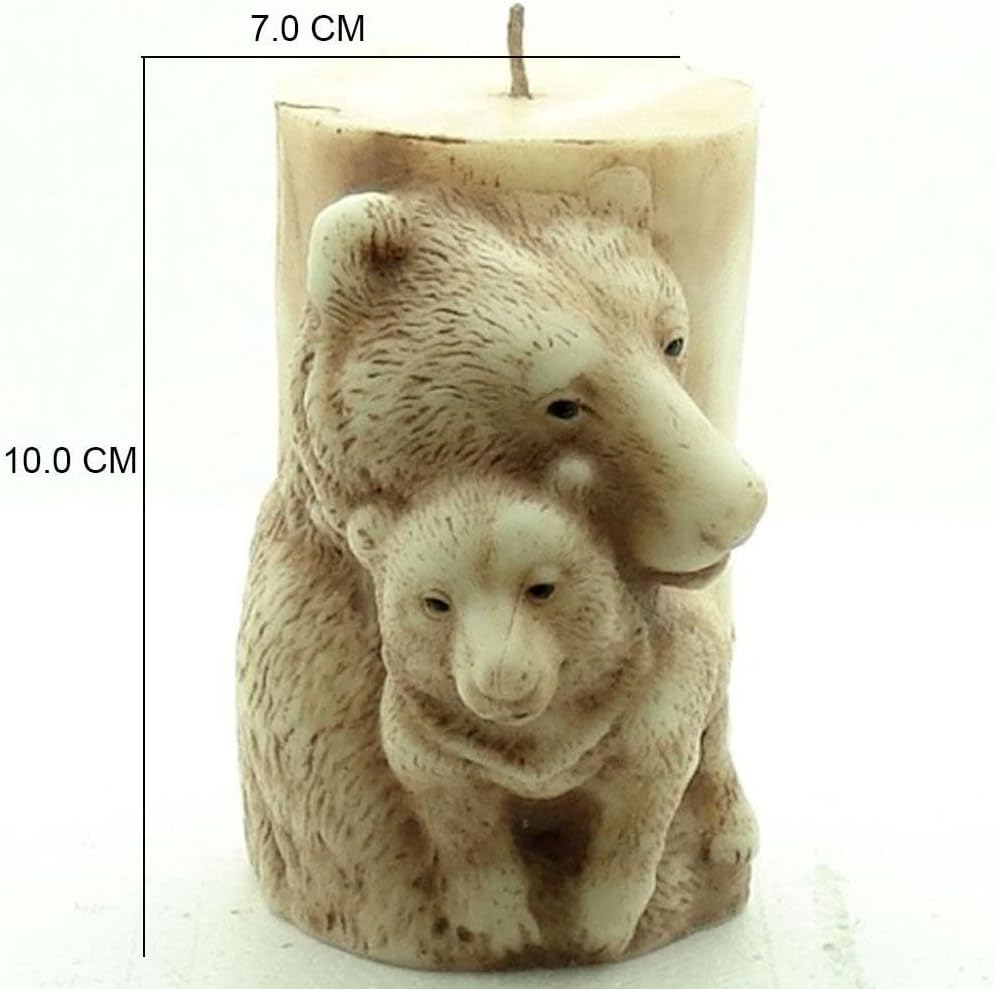 11251 / 3D DIY Craft Animal Silicone Candle Molds Soap Mold Bear Horse Elephant Handmade Wax Resin Moulds