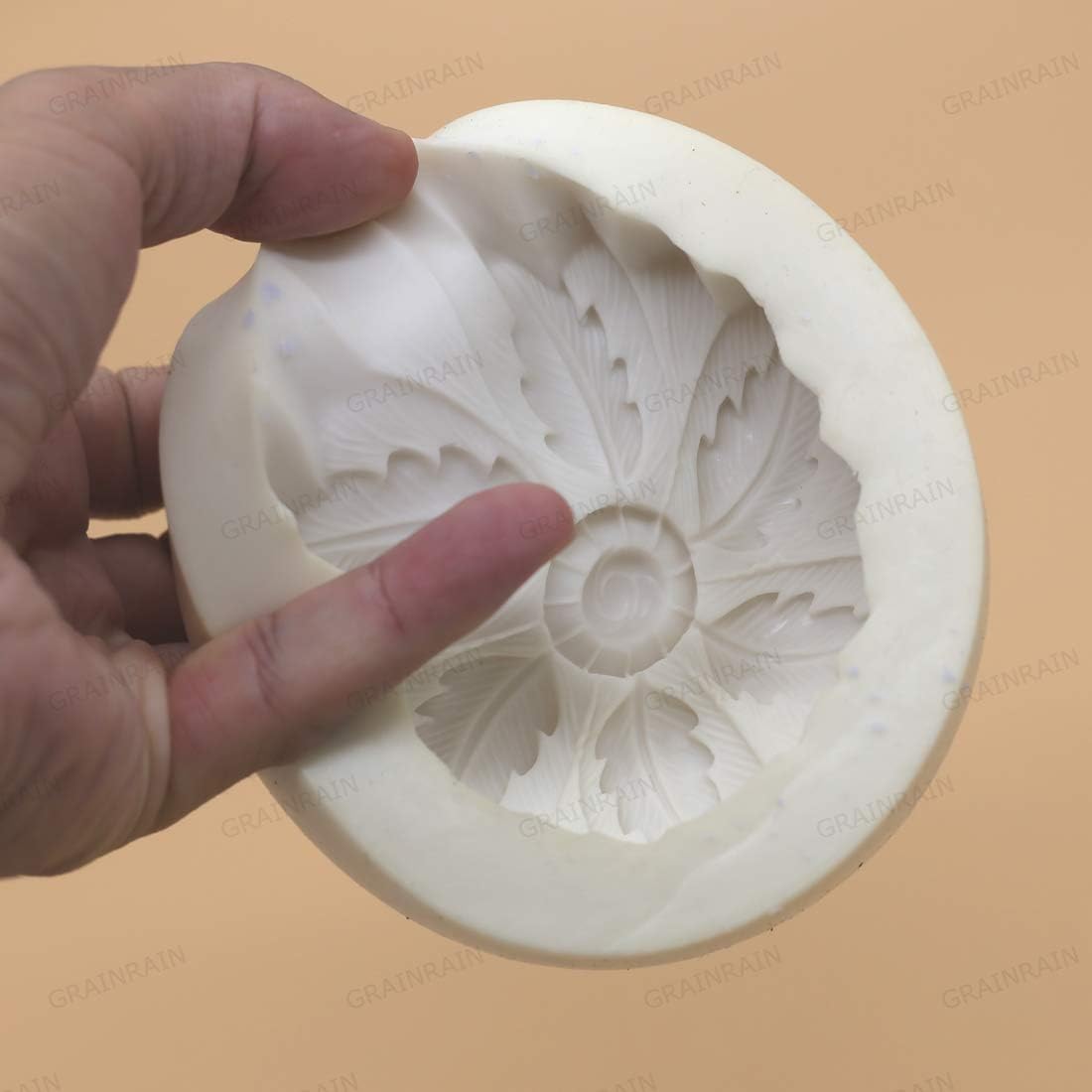 14224 / GRAINRAIN Soap Molds Silicone Soap Making Molds Craft Molds Resin Mold 3D Flowers (15)