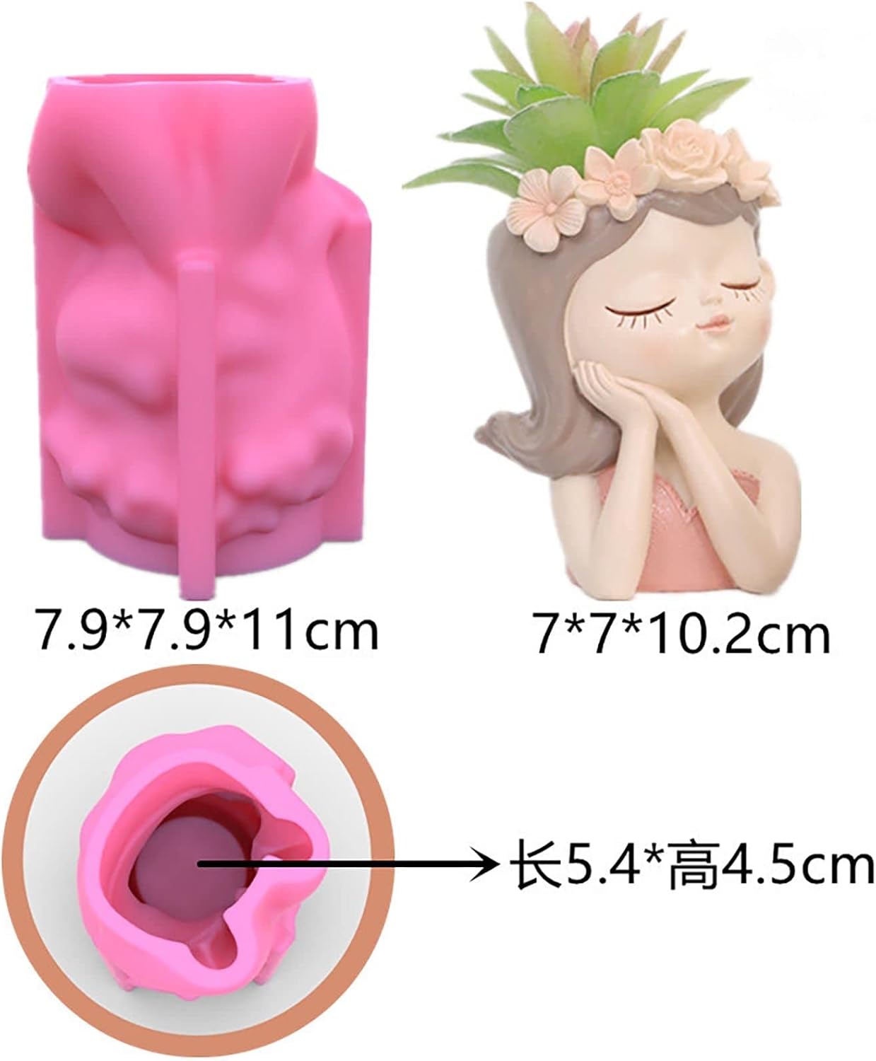 F19-G16 concrete molds flower pots