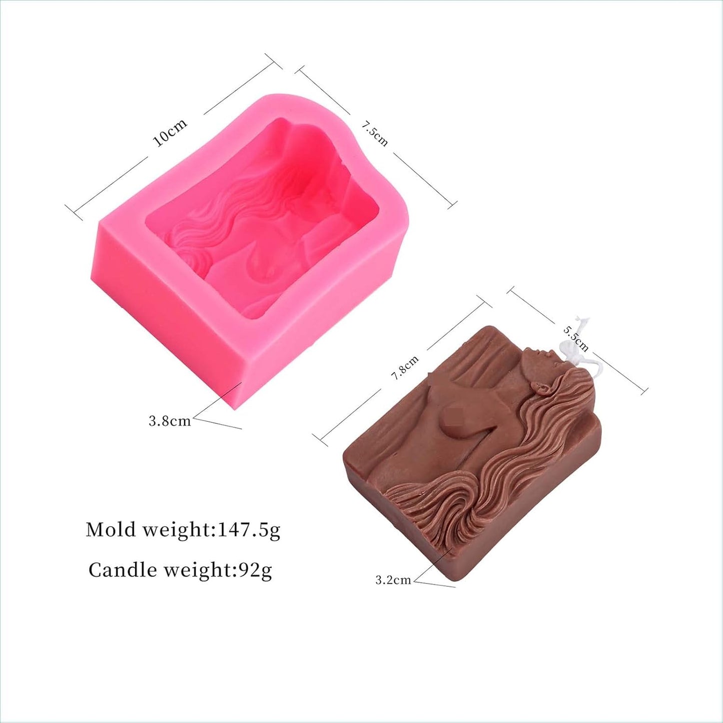 F22-SXY002 silicone candle molds wholesale