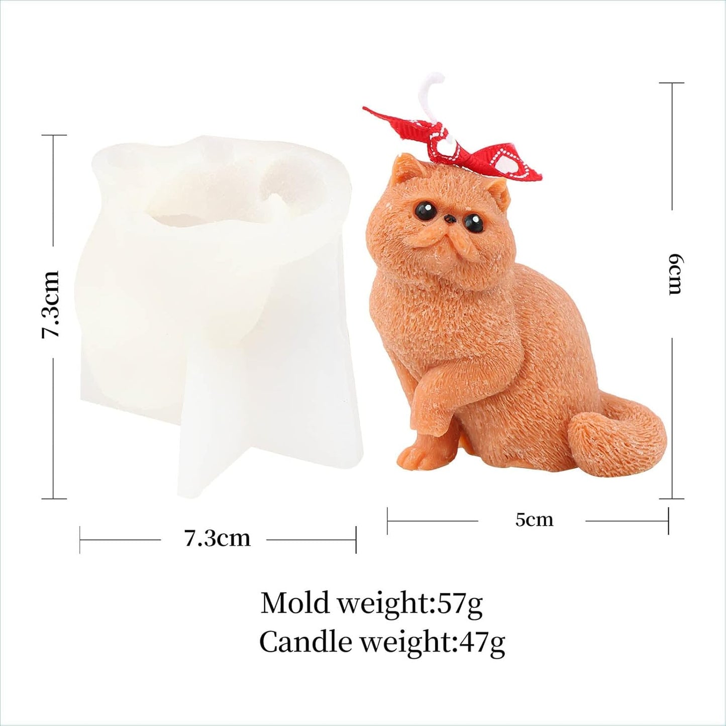 F22-SXY205 cat mold for candle making at home