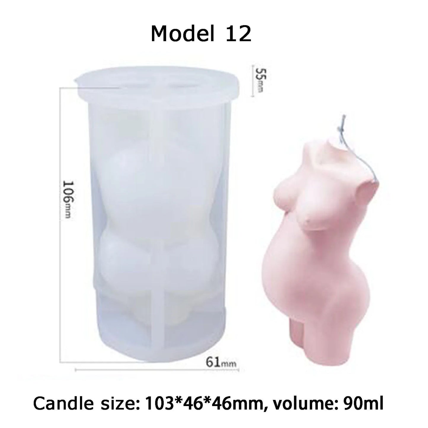 3d  Venus DIY Candle Making Kit Roman Pillar Silicone Mold Goddess Aromatherapy Candle Mold Plaster Mold Cake Decorating Tools