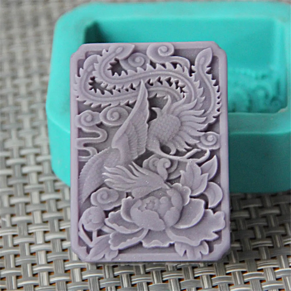 Grainrain Silicone Soap Mold Bird Shaped DIY Craft Handmade Soap Mould