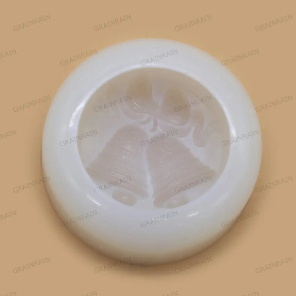 Grainrain Christmas Bell Soap Mold Silicone Soap Making Mould Candle DIY Handmade Mold