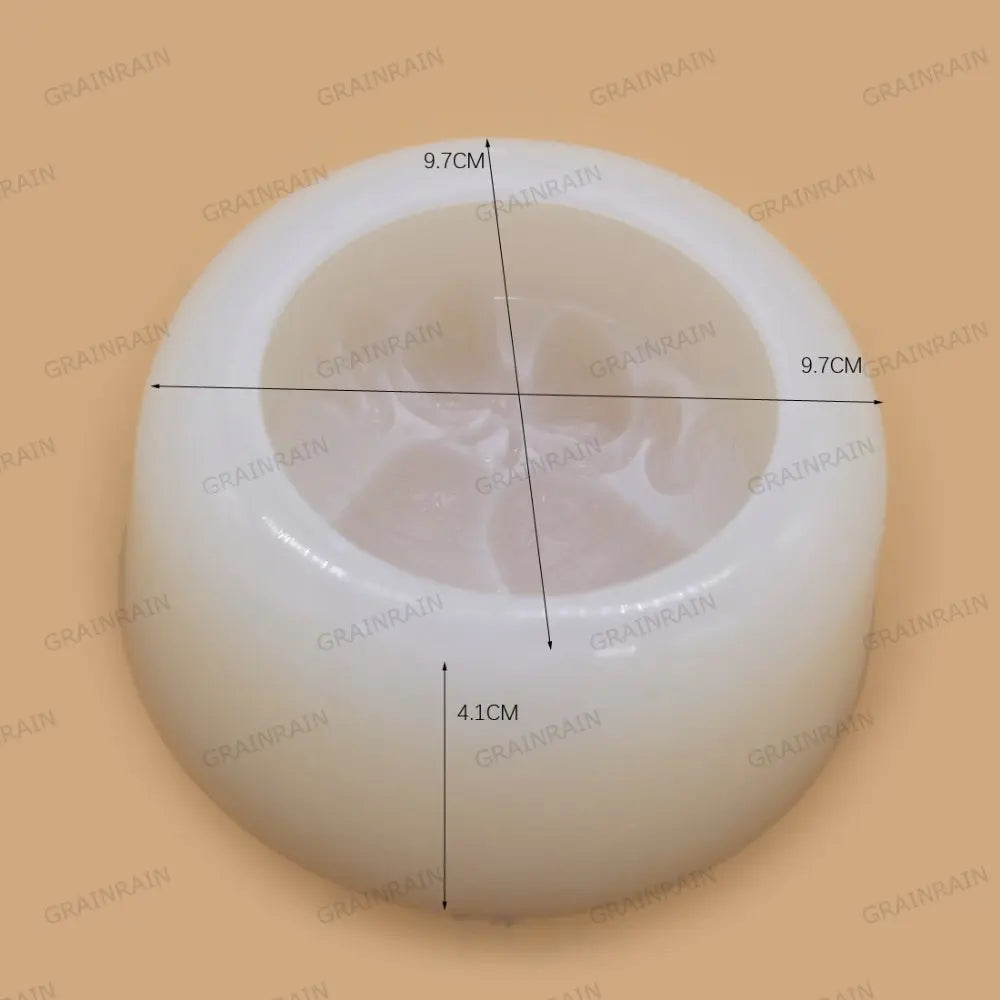 Grainrain Christmas Bell Soap Mold Silicone Soap Making Mould Candle DIY Handmade Mold