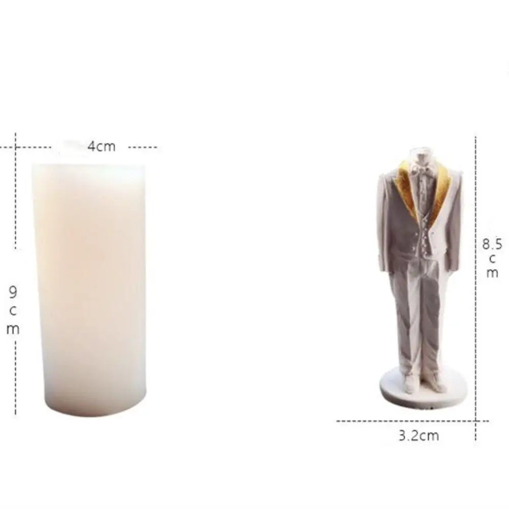 Grainrain 3D Wedding Mold DIY Candle Mould Silicone Soap Mold Craft Art Plaster Resin Mold