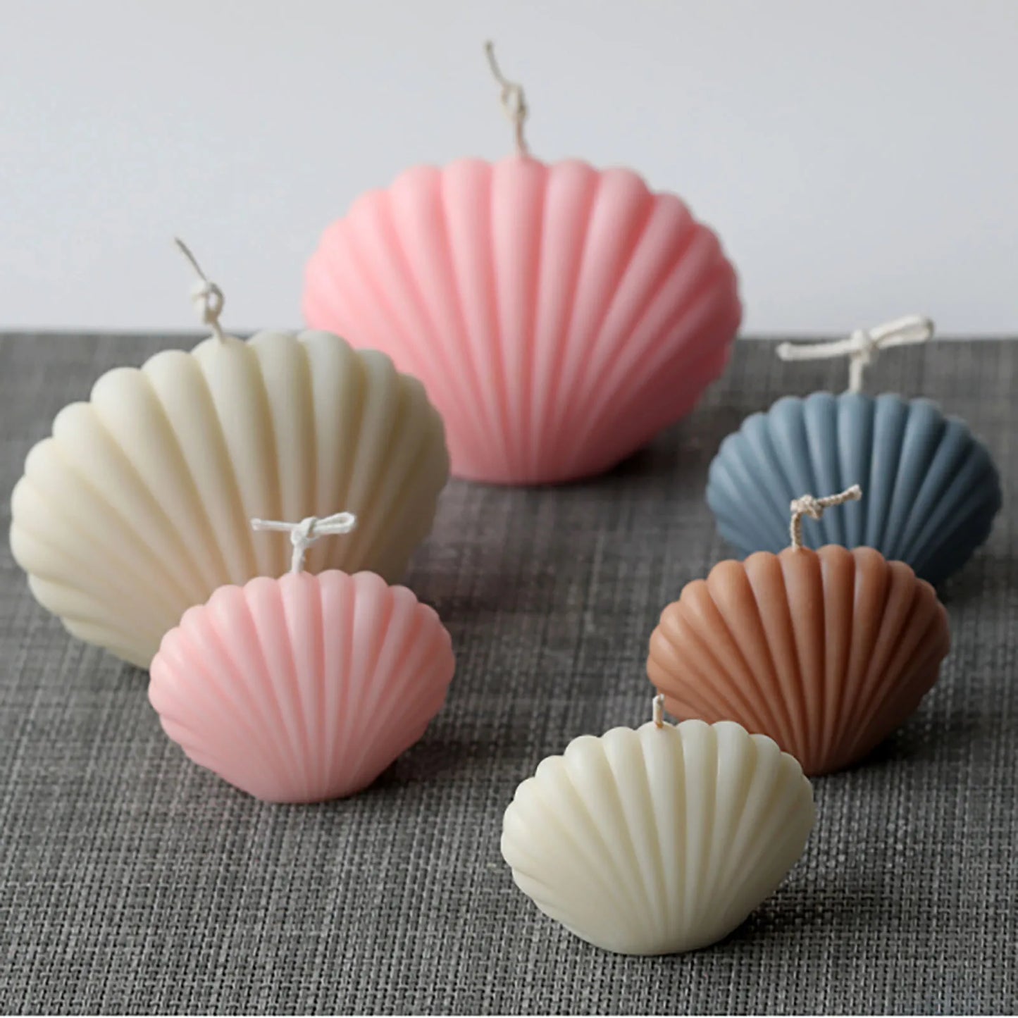3D Candle Molds Acrylic Candle Making Mould Shell Handmade DIY Wax Crafts Mold