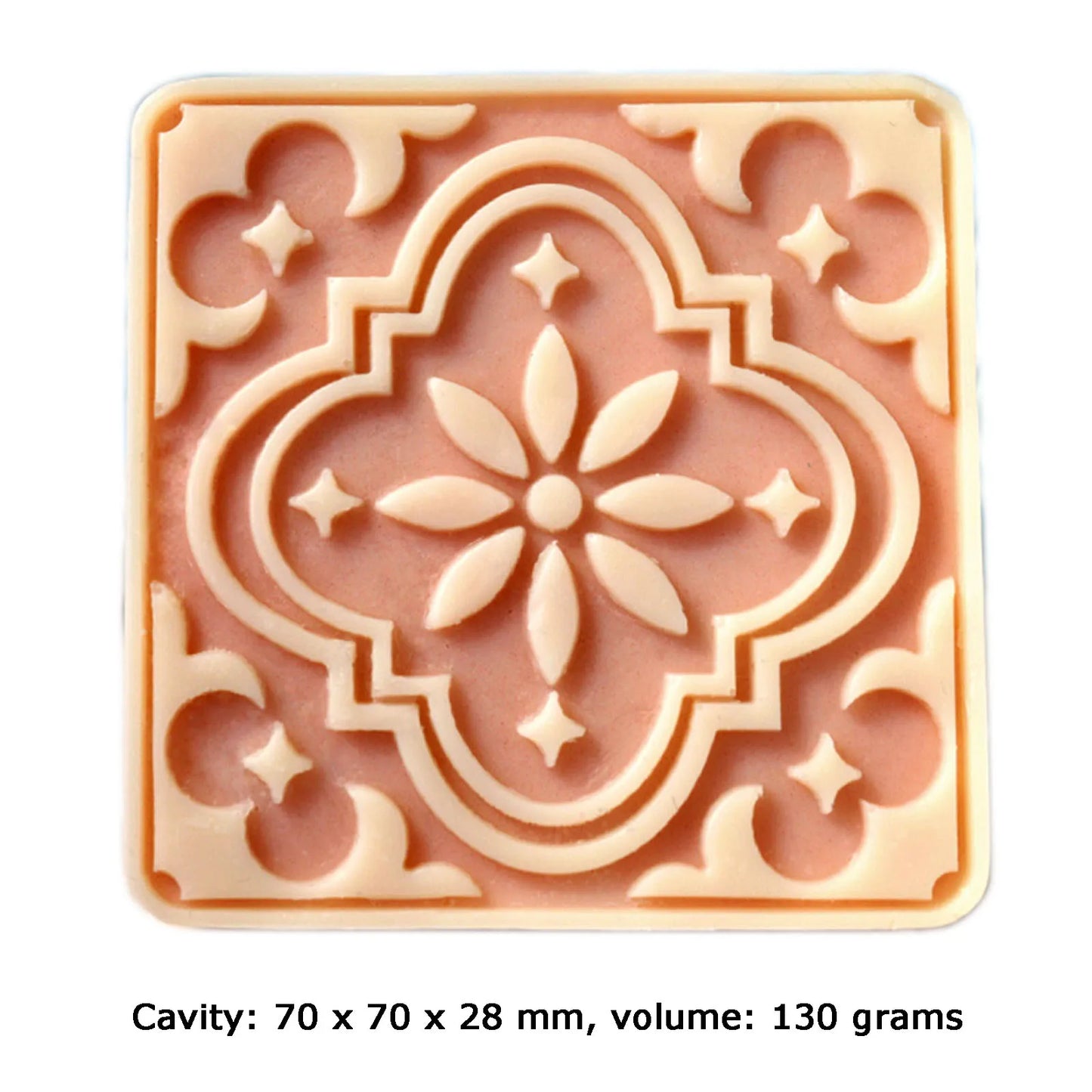 Flower Soap Silicon Molds Chinese Paper Cut Square Soap Making Mold Candle Mould Handmade Craft