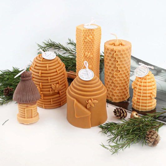 3D Bee Candle Molds Honeycomb Silicone Soap Mold Wax Mold Candle Making Mould