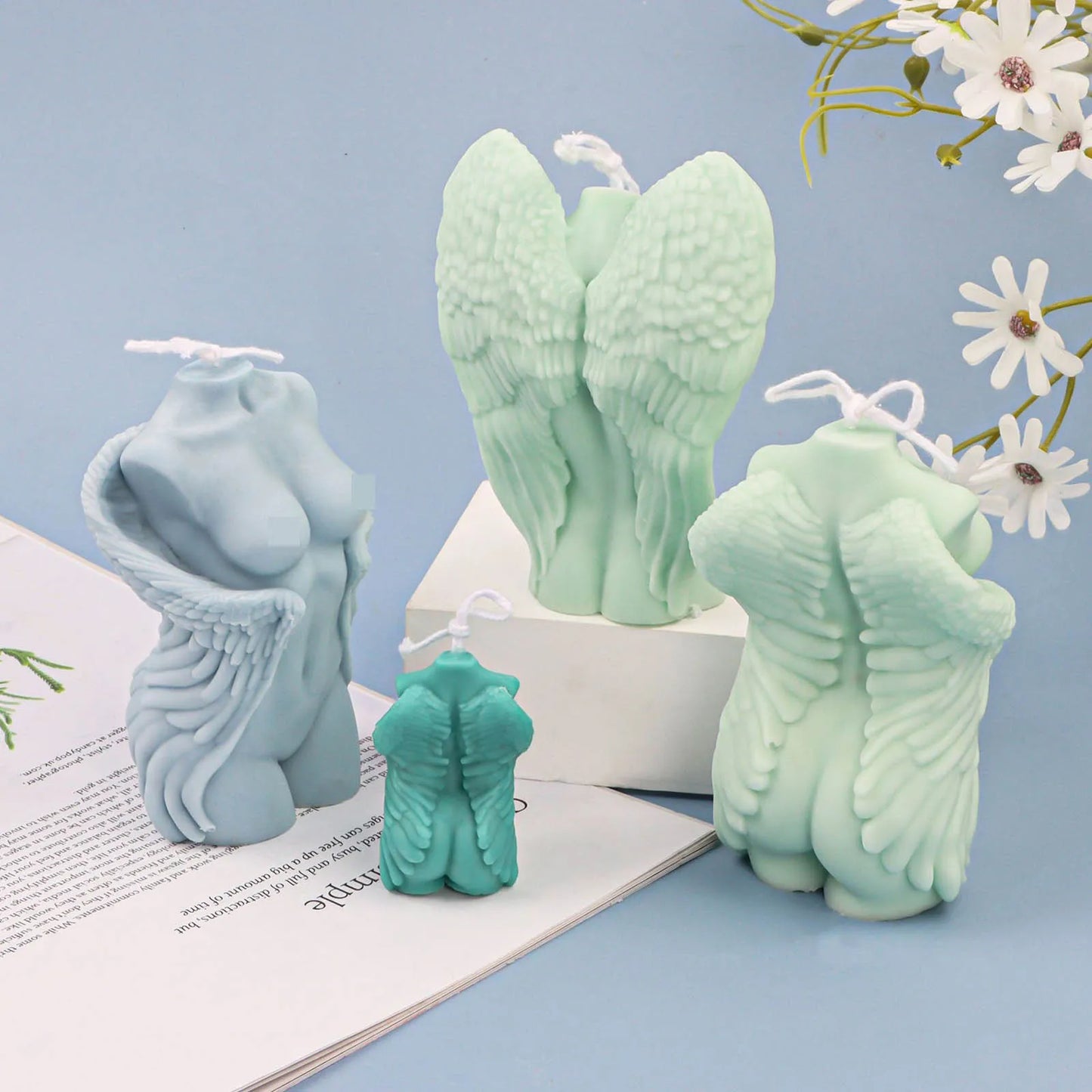 3D Silicone Candle Mold DIY Craft Soap Mold Home Decoration Mold Angle Body