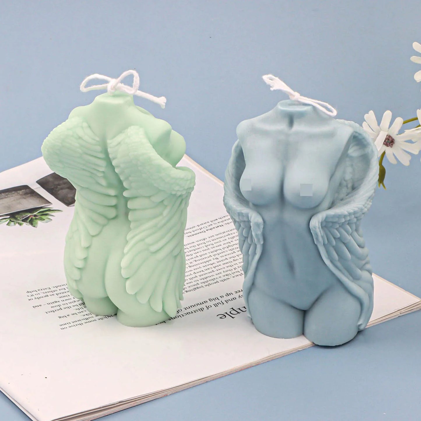 3D Silicone Candle Mold DIY Craft Soap Mold Home Decoration Mold Angle Body