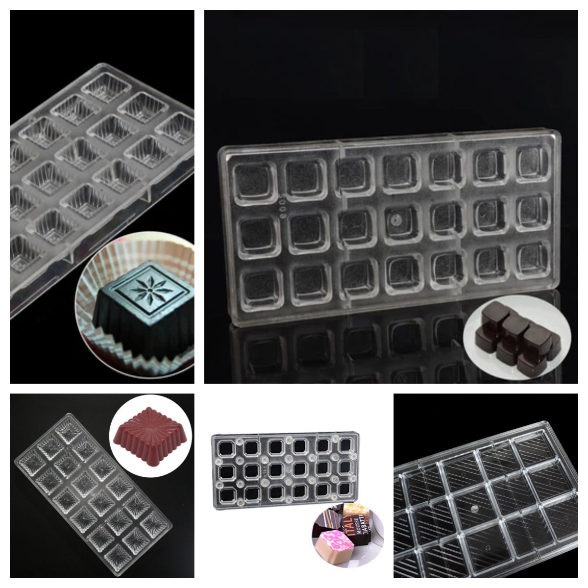 square chocolate mold