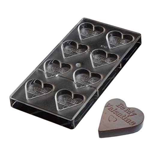 19317 / Polycarbonate Chocolate Mold Clear PC Mold DIY Handmade Chocolate Pastry Tools Valentine's Day Heart Shaped