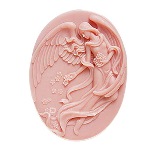 Flying Angle Oval White Silicone Soap molds Craft Art Mould DIY Handmade for Soap Making Handmade
