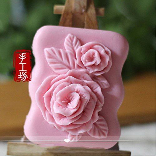 Soap Mold Rose Silicone Mold Crafted Flower Molds Round Handmade