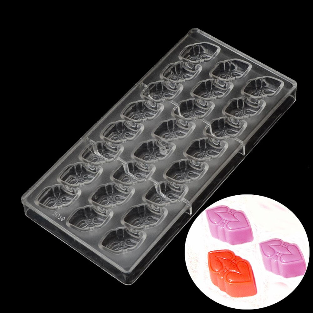 19276 / Double Heart Shaped Chocolate Candy Mold